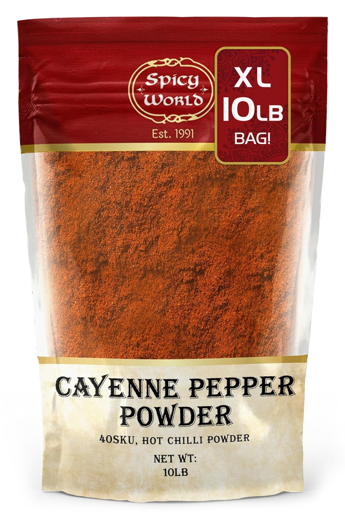 Cayenne Pepper Powder 10 Pound Bulk Bag N46896