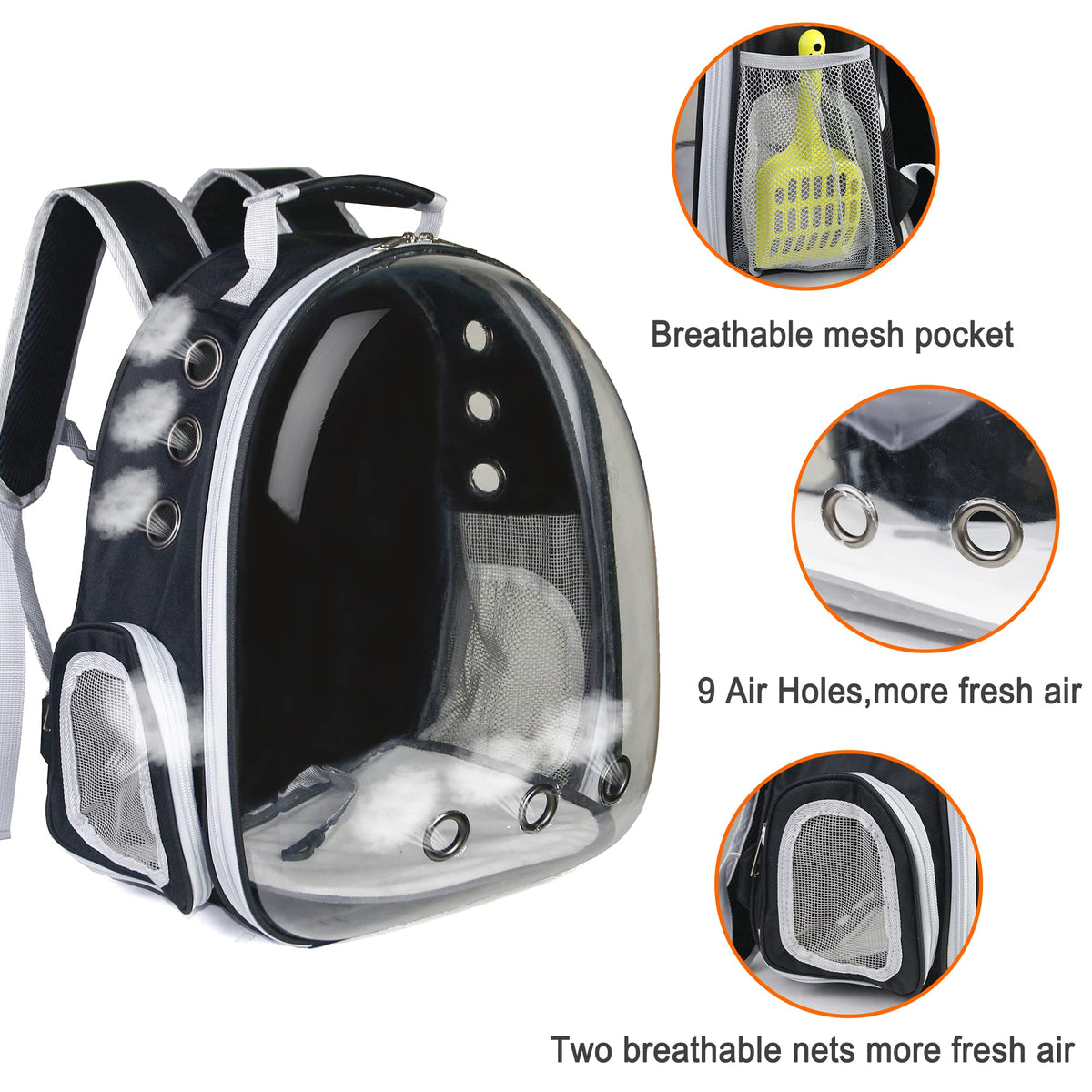 Airline Approved Bubble Cat Backpack K744
