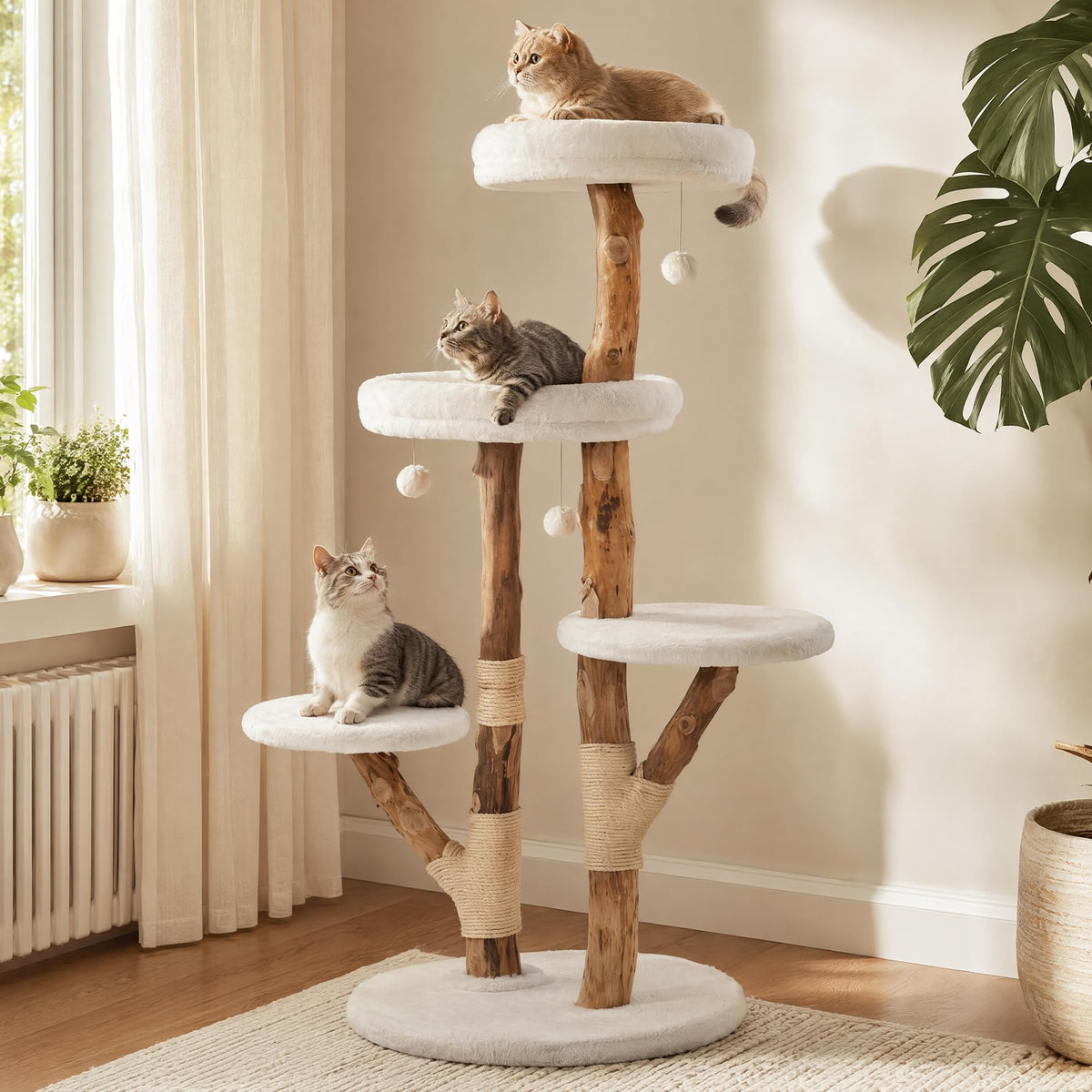 Cat Tree Tower with Scratching Post U732788