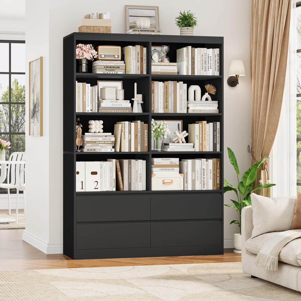 Black 4 Drawer Bookshelf F463589