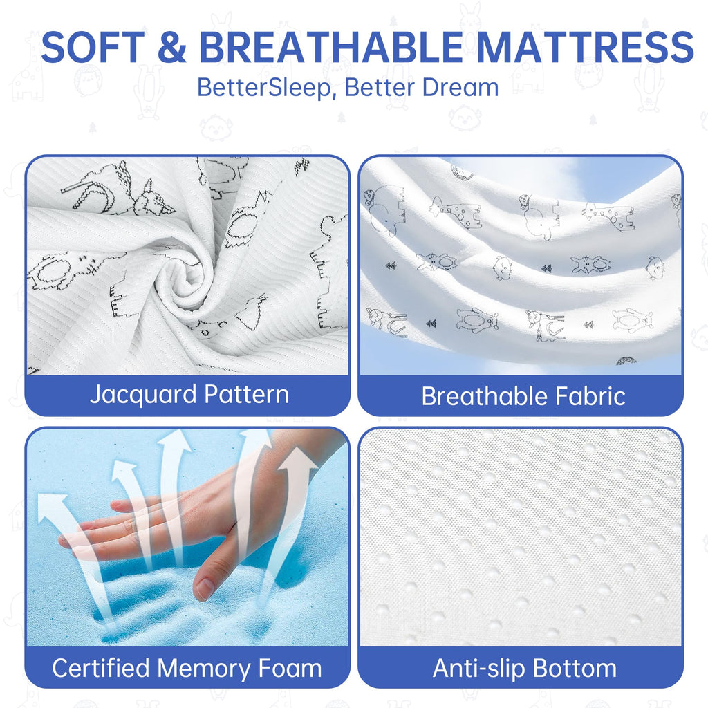 Pack and Play Mattress 38"x26" Firm Support Foam O138