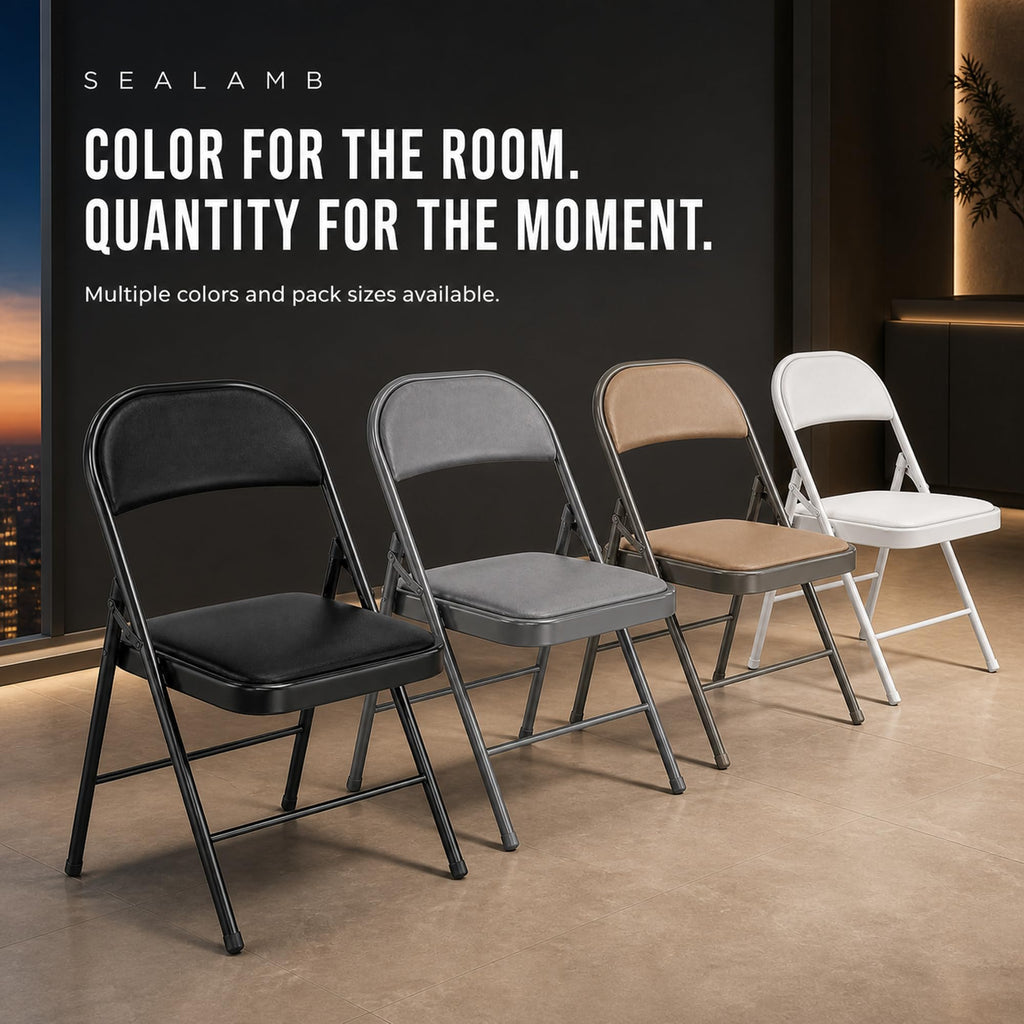 10 Pack Black Folding Chairs A80271