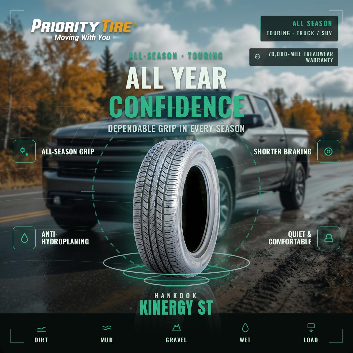 All Season Radial Tire 215/60R16 95H K7030