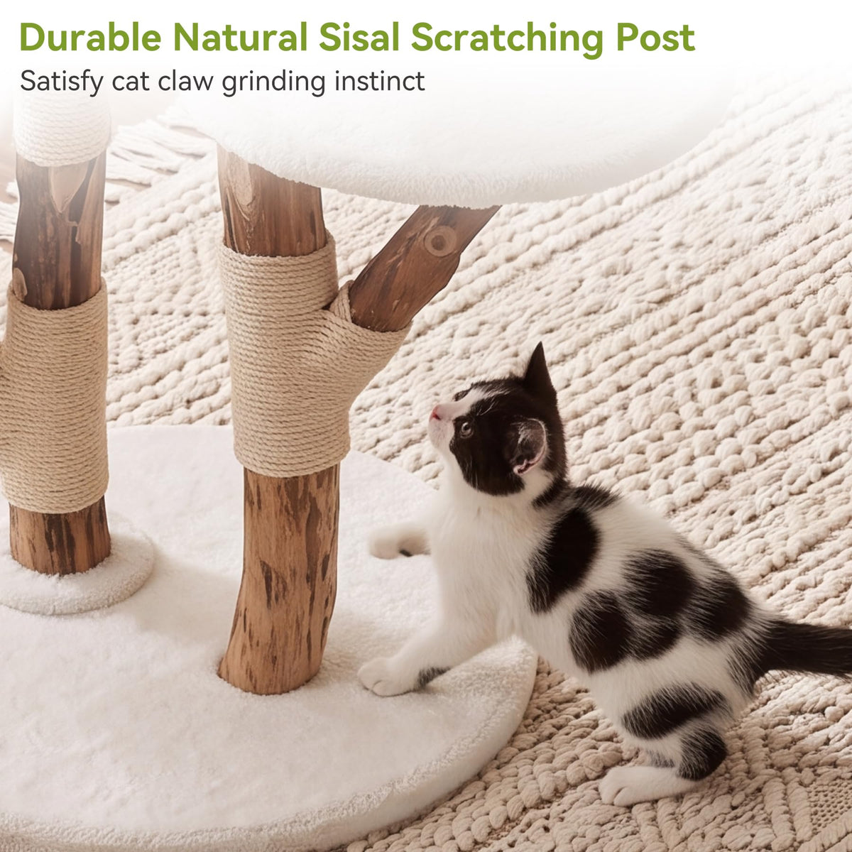 Cat Tree Tower with Scratching Post U732788