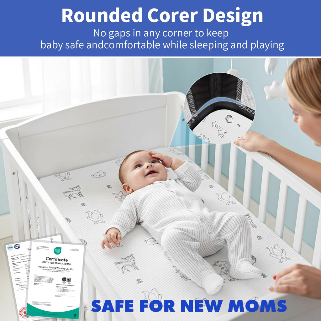 Pack and Play Mattress 38"x26" Firm Support Foam O138