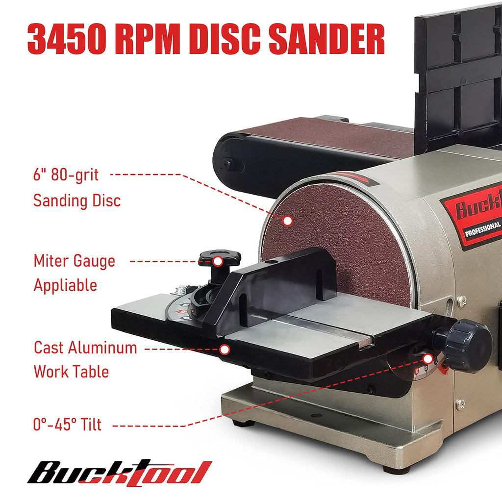 Bench Belt Disc Sander 4x36" Belt 6" Disc S77200