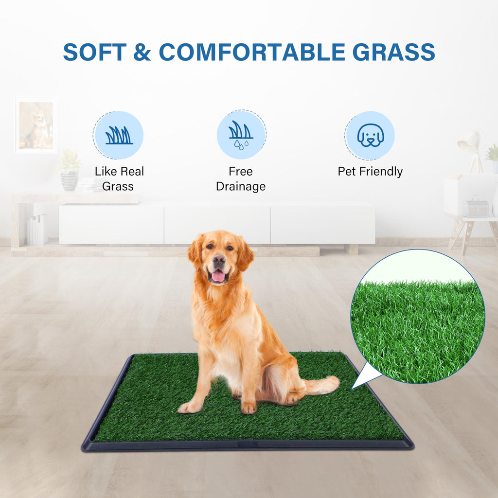 Artificial Dog Grass Pad with Tray 16x20 inches E936