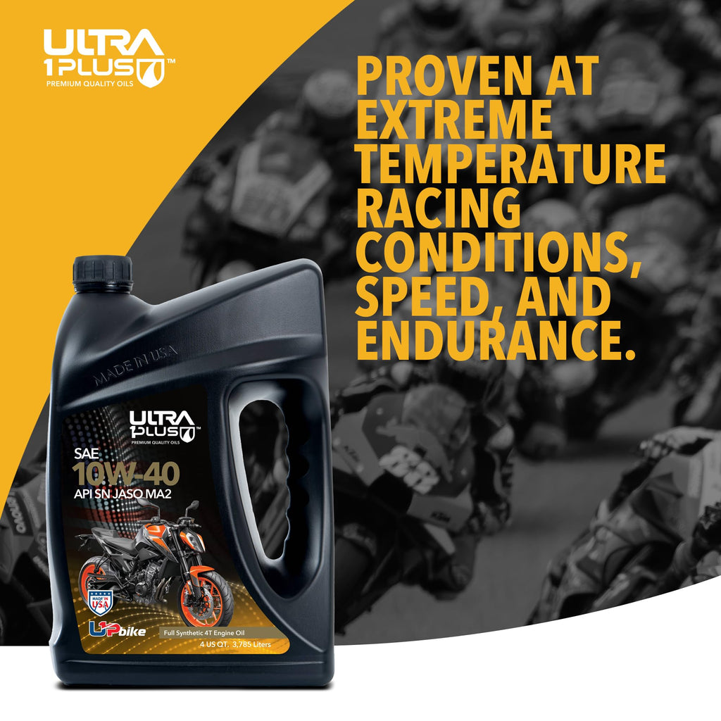 10W-40 Full Synthetic Motorcycle Oil 6 Quarts B49201