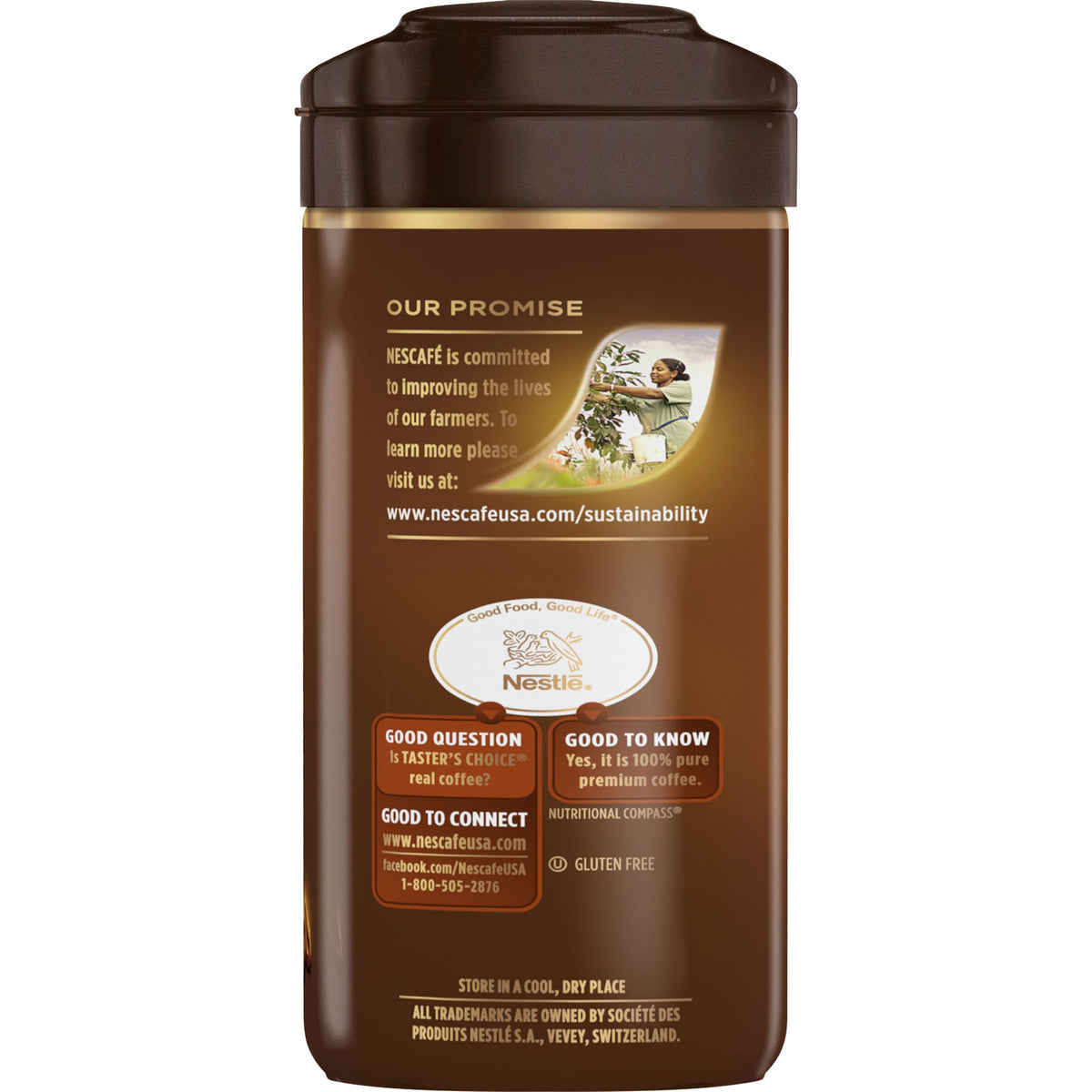French Roast Instant Coffee 7 Ounce Canister D503873