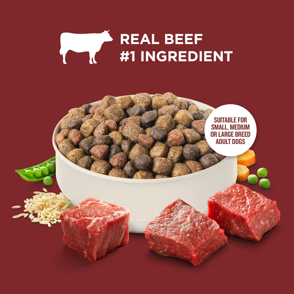 Dry Dog Food, Beef, Pea & Brown Rice, 40 lb. Bag G835