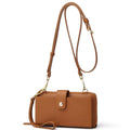 Small Leather Crossbody Wristlet Wallet and Phone Purse H9943