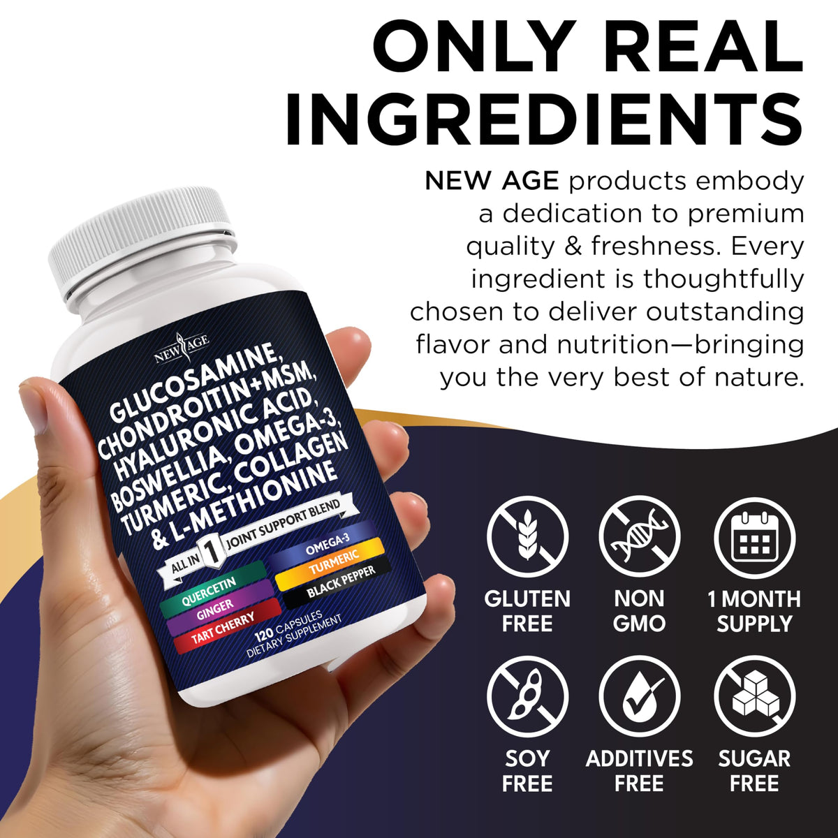 Glucosamine Chondroitin MSM Turmeric Collagen 240 Count E458