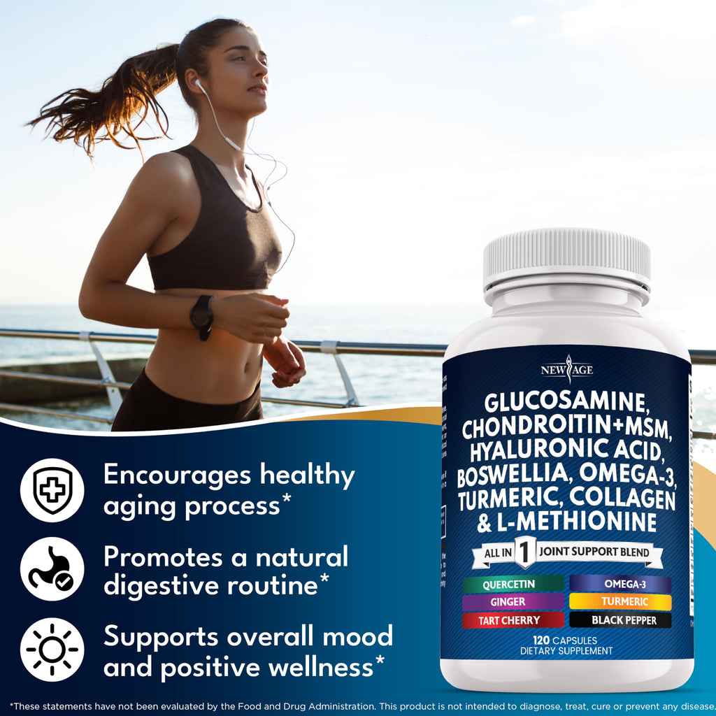 Glucosamine Chondroitin MSM Turmeric Collagen 240 Count E458