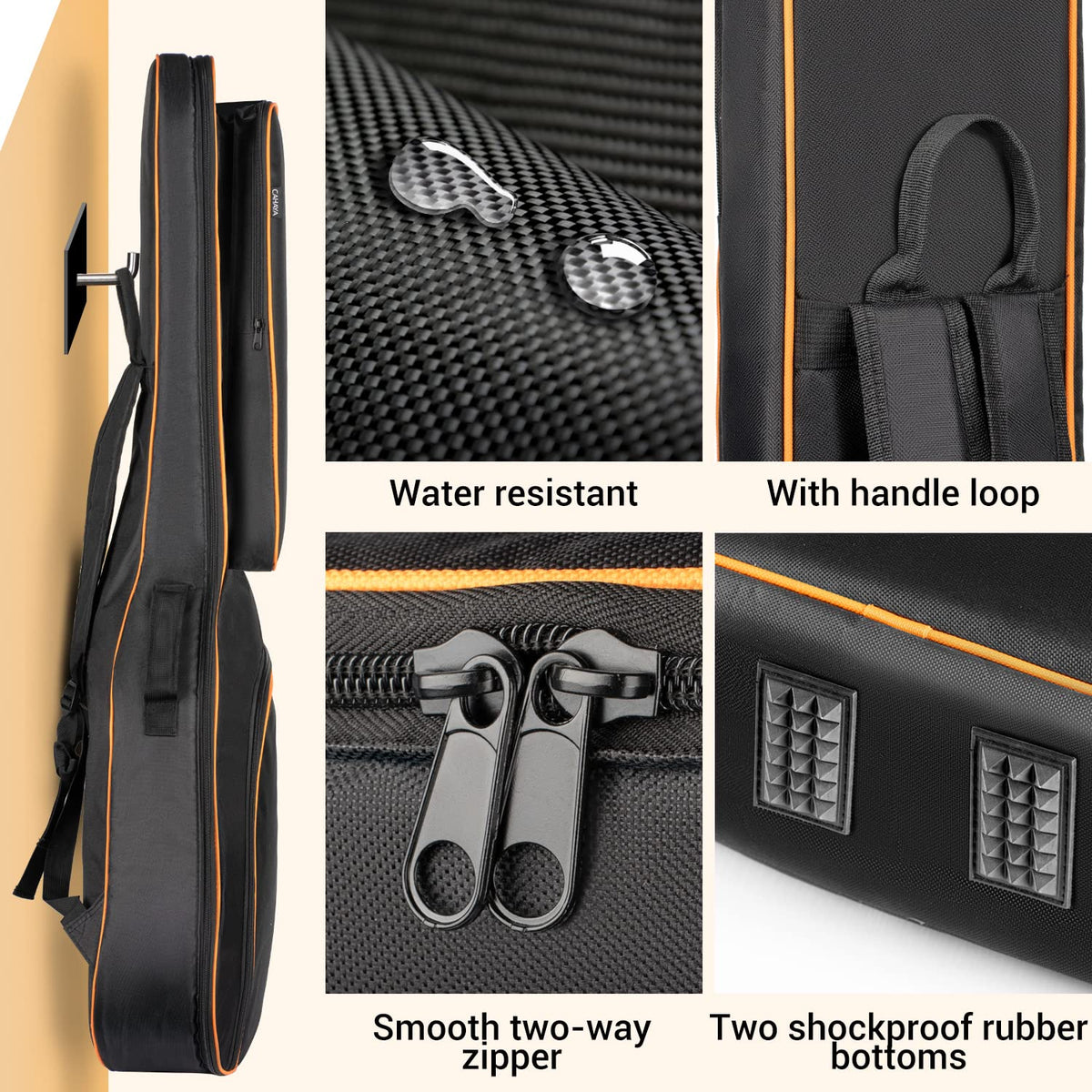 44 Inch Guitar Bag with Adjustable Shoulder Strap O729