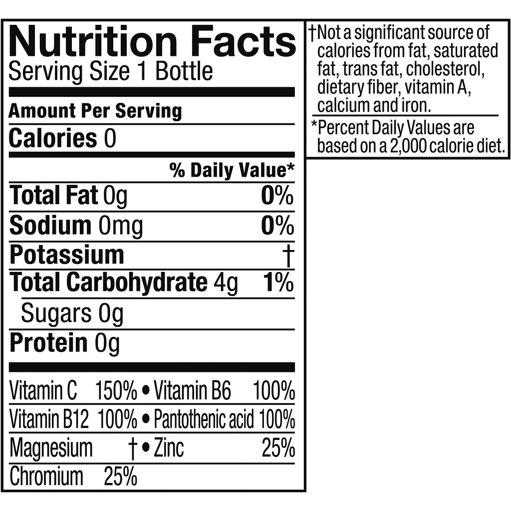 vitaminwater zero Power-C, 20 fl oz, 24 Pack D9487