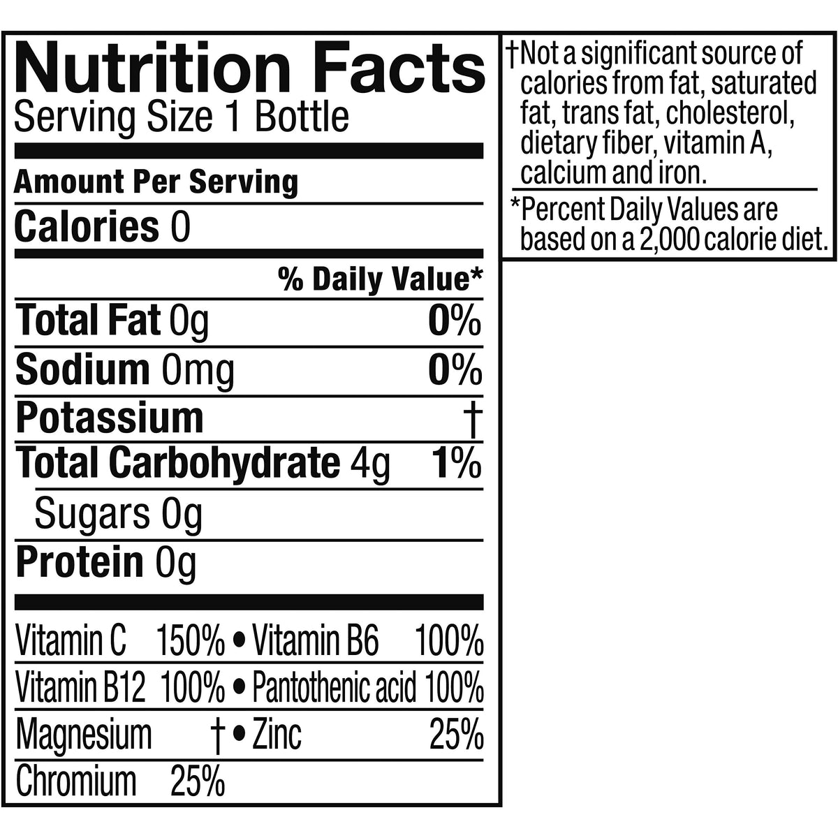 vitaminwater zero Power-C, 20 fl oz, 24 Pack D9487