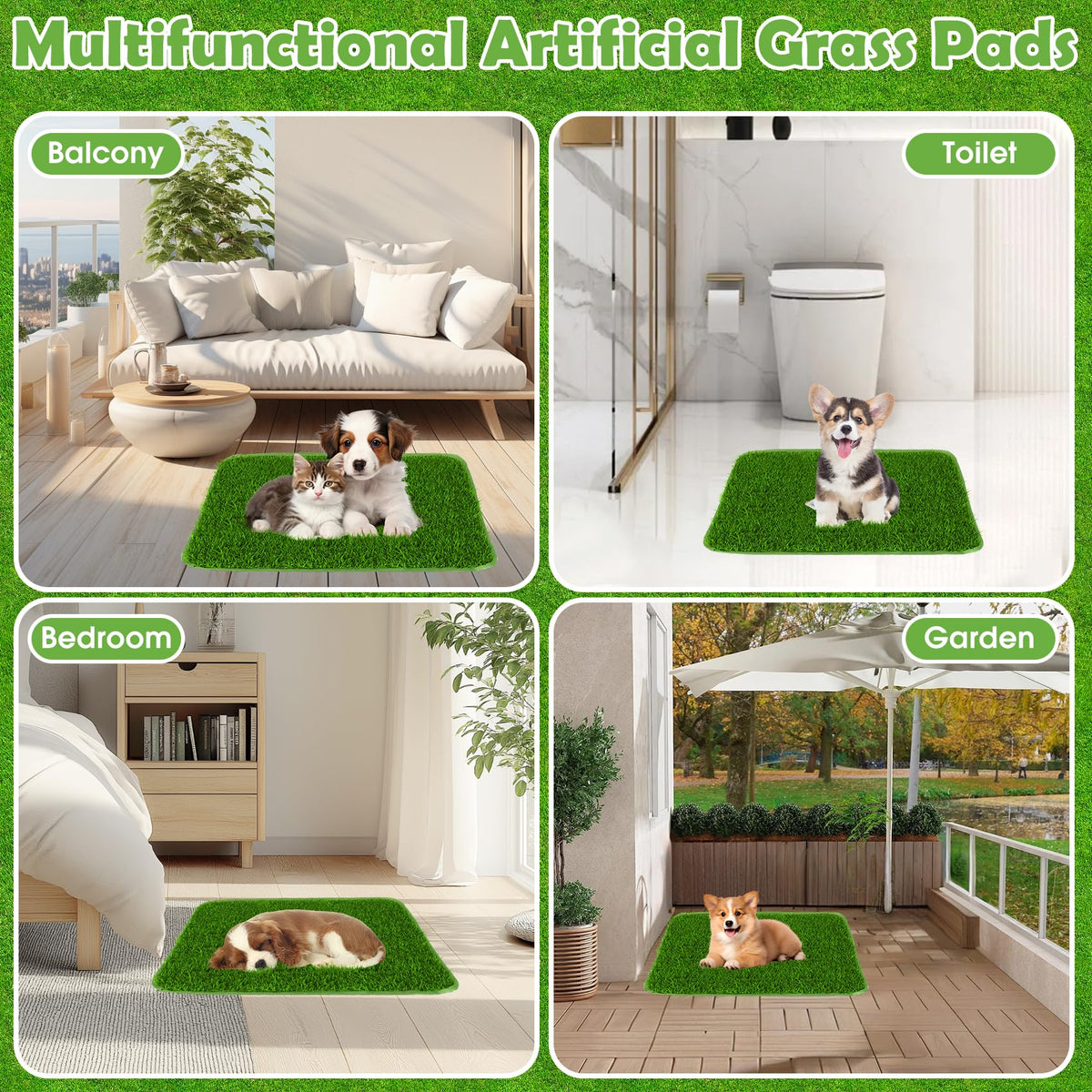 Washable Artificial Grass Dog Training Pad H13255