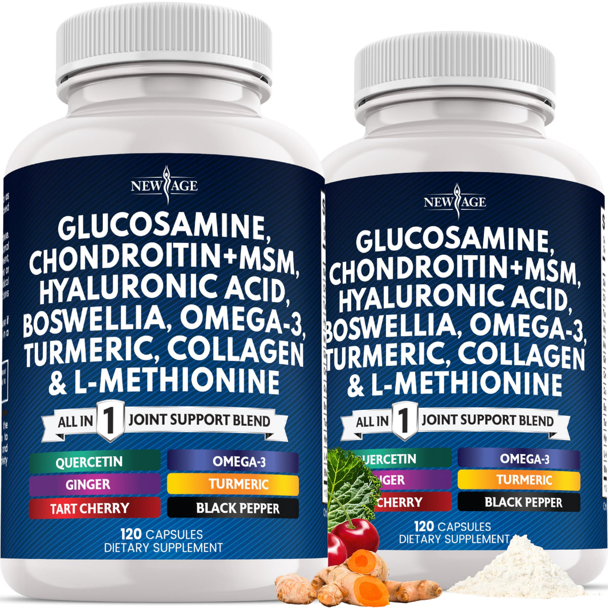 Glucosamine Chondroitin MSM Turmeric Collagen 240 Count E458