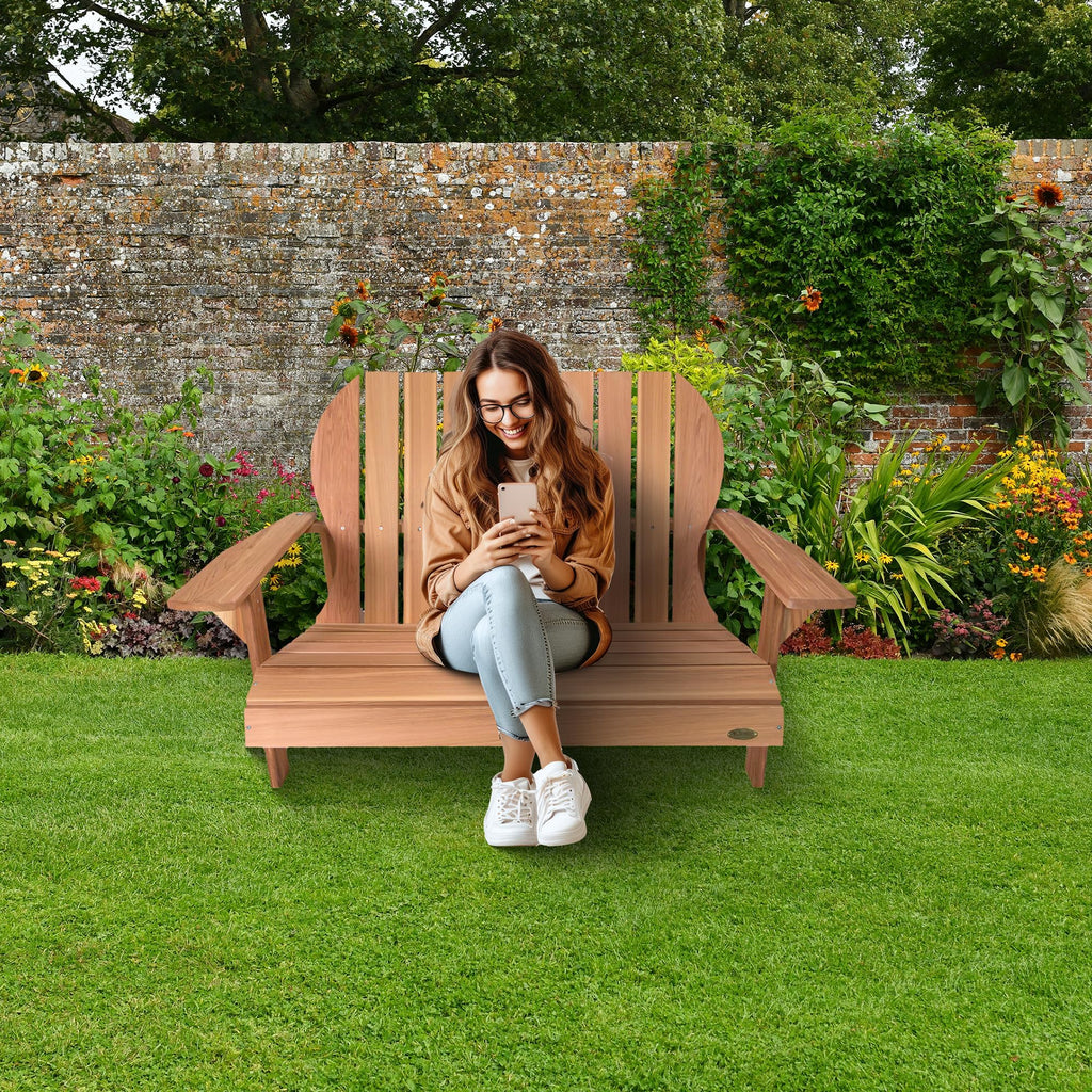 Adirondack Loveseat with Curved Armrests T549465
